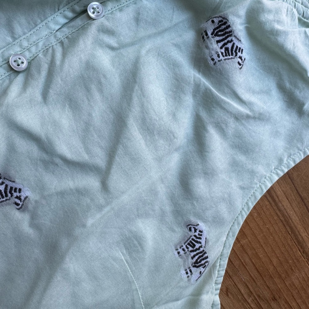 TALBOTS Zebra Print Blouse S - Picture 5 of 6